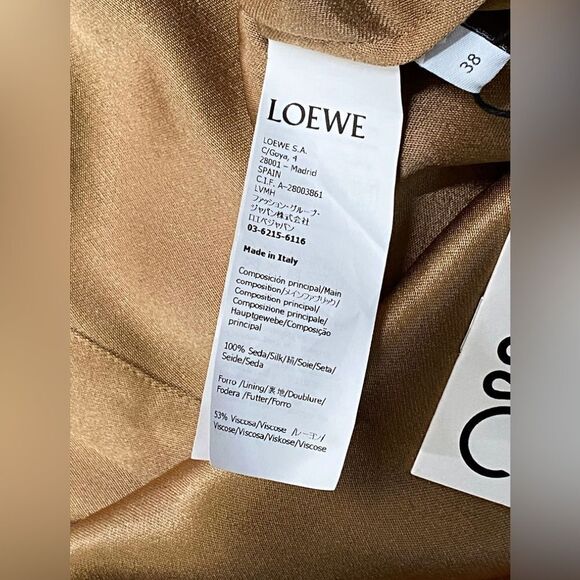 LOEWE Silk Chain Mini Shirtdress size 38/us size 6 - Picture 15 of 16